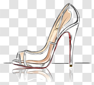 Shoe - Elegant High Heel Shoe Transparent PNG
