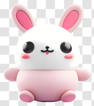 Kawaii - Cute Bunny Toy Transparent PNG