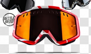 Goggles Sunglasses Lens Mirror - Red - Glasses Transparent PNG