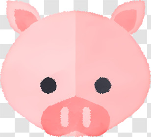 Pig Face - Cute Pig Face Transparent PNG