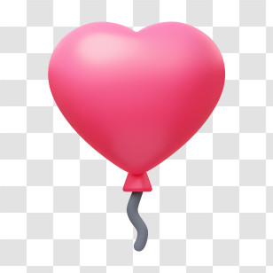 Heart - Heart Balloon For Celebrations Transparent PNG