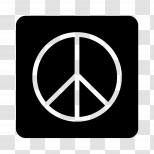 Peace Symbol Emoji - Peace Symbol Icon Transparent PNG