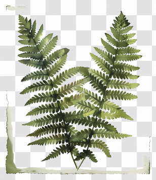Fern - Green Fern Leaves Transparent PNG