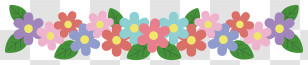 Flower Border - Colorful Flower Border Graphics For Decoration Transparent PNG