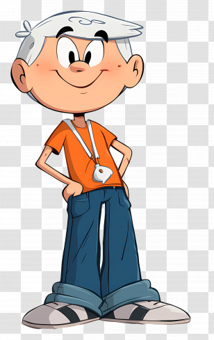 Lincoln Loud - Cartoon Boy With Camera Transparent PNG