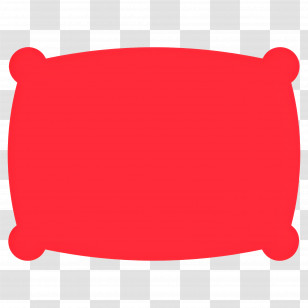 Sleeping Pillow - Comfortable Red Pillow Transparent PNG
