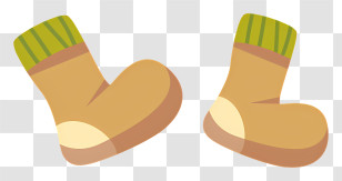 Shoes - Cozy Brown Boots Transparent PNG