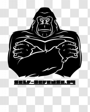 Gorilla Drawing Royalty-free Clip Art - Self-protection Transparent PNG