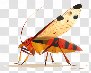 Cartoon Insect - Side View Insect Illustration Transparent PNG