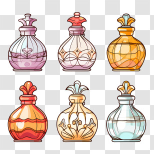 Perfume Bottle - Decorative Perfume Bottles Collection Transparent PNG