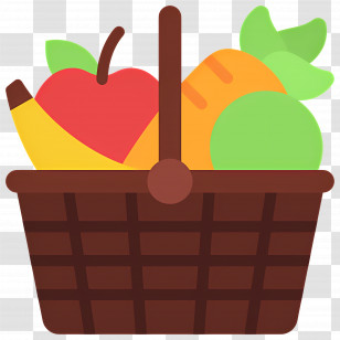 Food Gift Baskets - Colorful Fruit Basket Transparent PNG