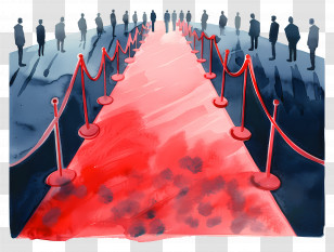 Red Carpet - Red Carpet Event With People Transparent PNG