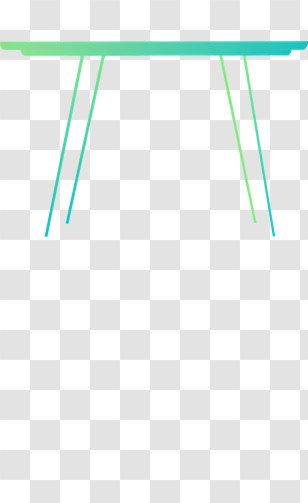 Green And Blue Striped Table - Table Furniture Transparent PNG