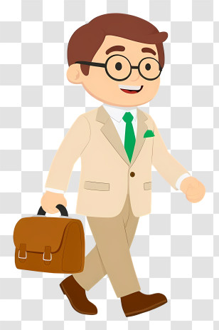 Businessman Holding Briefcase - Businessman With Briefcase Transparent PNG