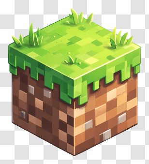 Minecraft Block - Minecraft Grass Block Transparent PNG