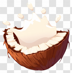 Coconut Milk Splash - Refreshing Coconut Splash Transparent PNG