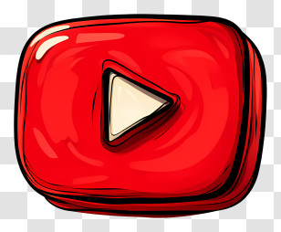 Youtube Logo - Red Play Button Icon For Media Transparent PNG