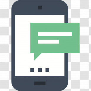 Phone Messaging - Smartphone With Message Icon Transparent PNG