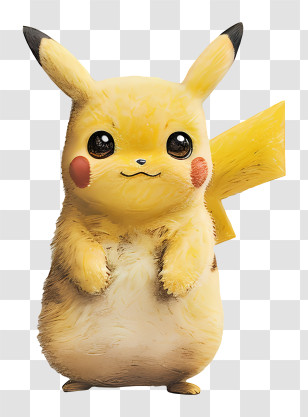 Pikachu - Realistic Pikachu 3D Render Transparent PNG