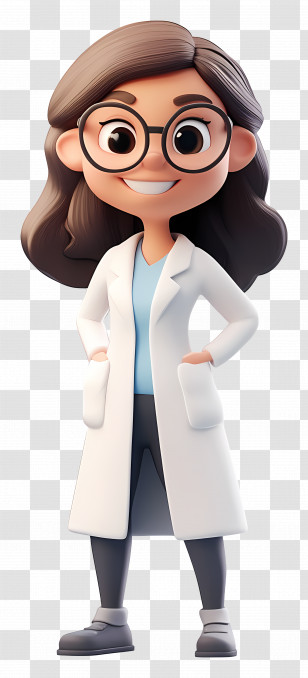 Woman Scientist - Scientist Character With Lab Coat Transparent PNG