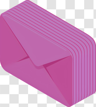 It - Pink Envelope Stack Transparent PNG