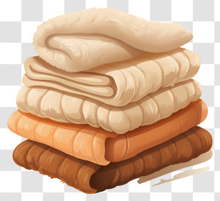 Towels - Stack Of Folded Cozy Blankets Transparent PNG