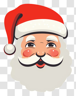 Santa Claus - Santa Claus Face For Christmas Holiday Transparent PNG