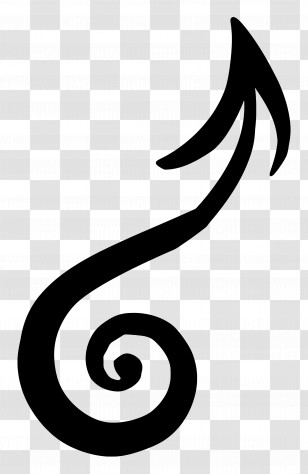 Spiral Arrow - Tribal Hook Symbol Design Transparent PNG