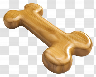 Dog Bone - Wooden Bone Dog Toy Transparent PNG