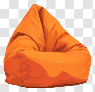 Oversized Bag Chair - Orange Bean Bag Chair Transparent PNG
