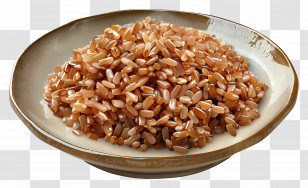 Brown Rice - Bowl Of Brown Rice Transparent PNG