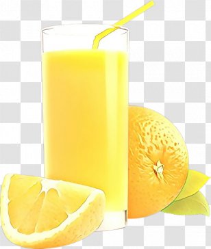 Juice Orange Drink Yellow - Lemonlime Smoothie Transparent PNG