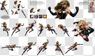 Carol Danvers Marvel: Avengers Alliance Hulk Spider-Man Sprite - Maa Transparent PNG