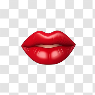 Red Lips - Red Lips Design Transparent PNG