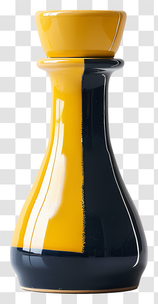 Pepper Shaker - Yellow And Black Container For Kitchen Use Transparent PNG