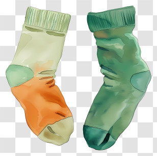 Lots Of Socks - Mismatched Colorful Socks Transparent PNG