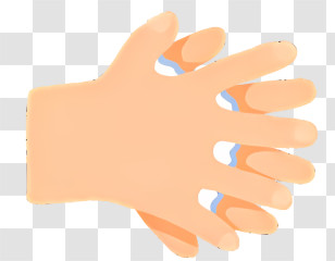 Clipart - Illustration Of A Hand With Fingers Transparent PNG