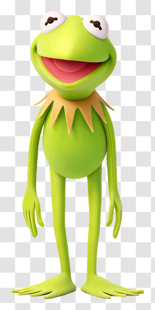 Kermit The Frog - Green Frog Cartoon Character Transparent PNG