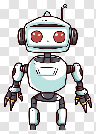 Robot - Cute Robot Cartoon Illustration Transparent PNG