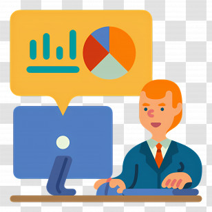 Stock Market - Business Analysis Illustration Transparent PNG