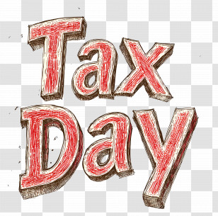 Tax Day - Tax Day Reminder Design Transparent PNG