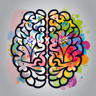 World Mental Health Day - Colorful Brain Illustration For Creativity Concept Transparent PNG
