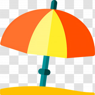 Beach Umbrella - Beach Umbrella On Sand Transparent PNG