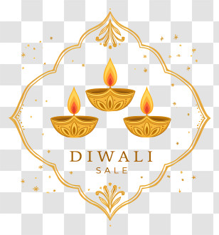 Diwali Sale Tag - Diwali Sale Emblem Transparent PNG