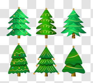 Green Christmas Trees - Christmas Tree Designs For Festive Celebrations Transparent PNG
