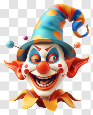 Clown - Colorful Clown Illustration Transparent PNG