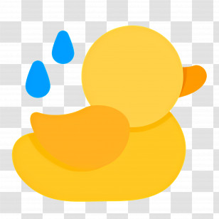 Duck - Cute Yellow Rubber Duck Transparent PNG