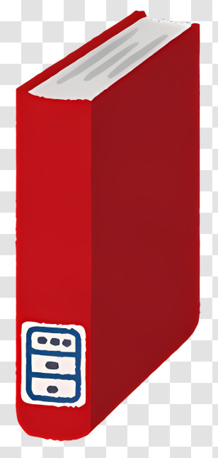 Book - Red Book With File Symbol Illustration Transparent PNG