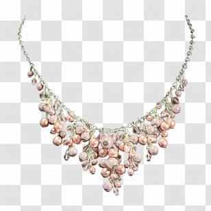 Jewellery Necklace Body Jewelry Pink Chain - Making - Gemstone Pendant Transparent PNG