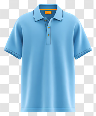 Blue Polo Shirt - Blue Polo Shirt With Collar Transparent PNG